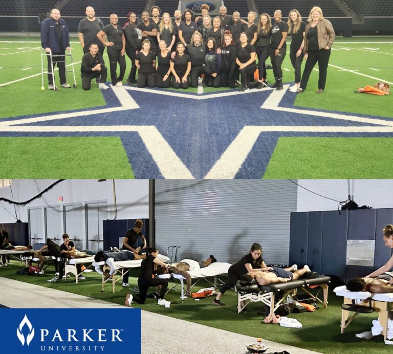 Parker University Massage Therapy Program Alumni Work with The Dallas Cowboys at The Ford Center at The Star in Frisco